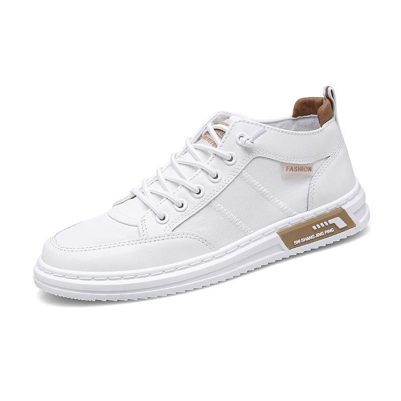2025 New Mid-top Men's Shoes, Fashionable and Comfortable Men's Sports Board Shoes, Summer Breathable Trendy Shoes, Student Casual Shoes