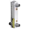 Liquid Flowmeter Acrylic Transparent Adjustable Panel Mount Type Water Flow Meter 0.3‑3GPM