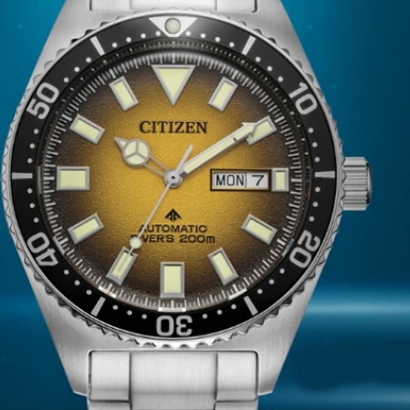 CITIZEN PROMASTER 200m Waterproof Automatic Mechanical Movement Stainless Steel Strap Watch 41mm NY012052X
