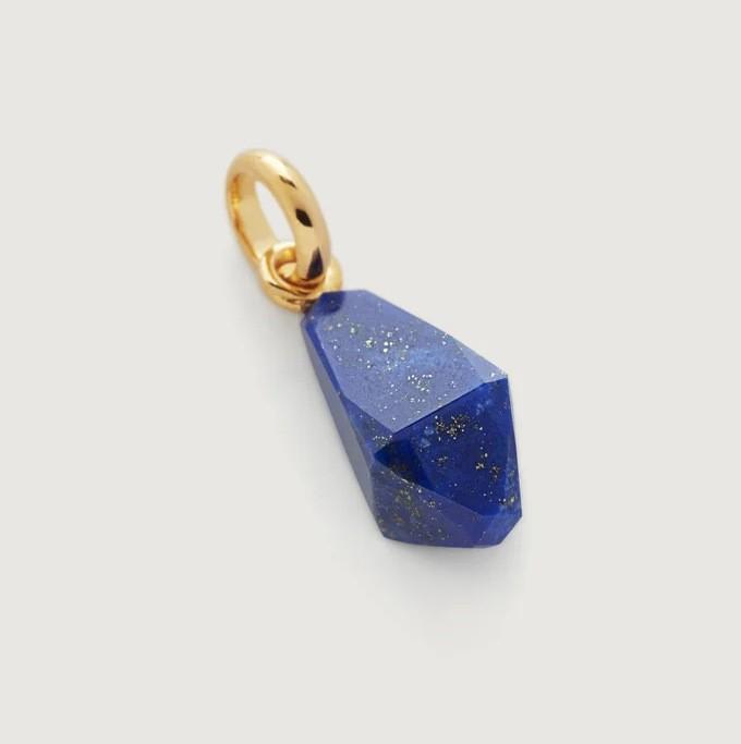 Colorful Natural Stone Zircon DIY Pendants with Gold Plating - European & American Fashion Jewelry