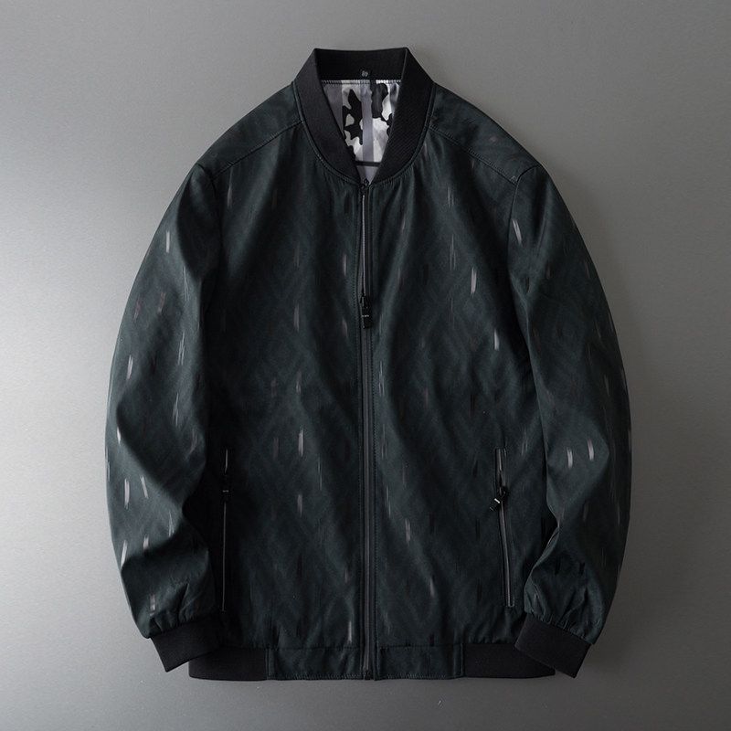 Trendy Brand Autumn Sports Casual Cut-off Label Original Jacket Dark Green 48