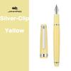 JINHAO 82 Fountain Pen Gold Trim Acrylic Barrel Silver Clip for Writing Calligraphy Signature School Office Supplies Stationery