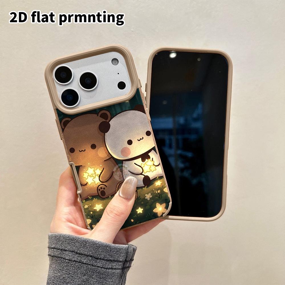 Phone Case: 2D flat lambskin suitable for iPhone 18, 17, 16, 15, 14, 13 Pro film protective case, cartoon characters, Christmas and Halloween gifts