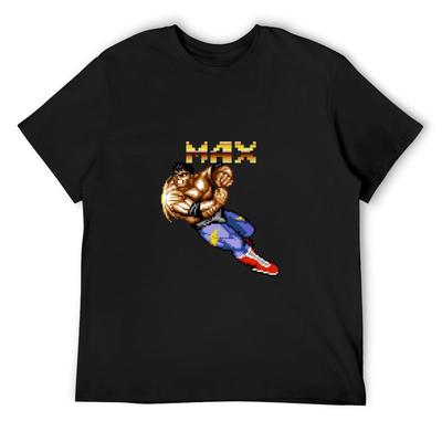 Camiseta Max Thunder de Streets of Rage 2 roupas de verão roupas fofas roupas estéticas camiseta masculina camiseta homens
