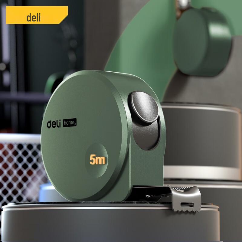 Deli 5m High-Precision Retractable Steel Measuring Tape CN plug (adapter included)