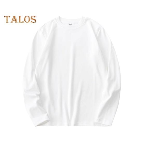 Toamnă Primăvară Bărbați Top cu fund Slim Fit Gros Gâtul Pulover Mâneci lungi elastice Culoare pură Plus mărime Lungime mijlocie Exercițiu de fitness Purtă zilnică Cămașă