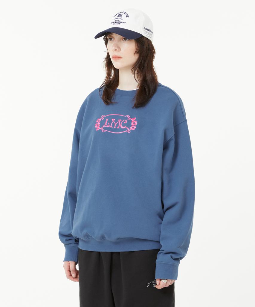 LMC Flower Oval Sweatshirt Light Heather Gray