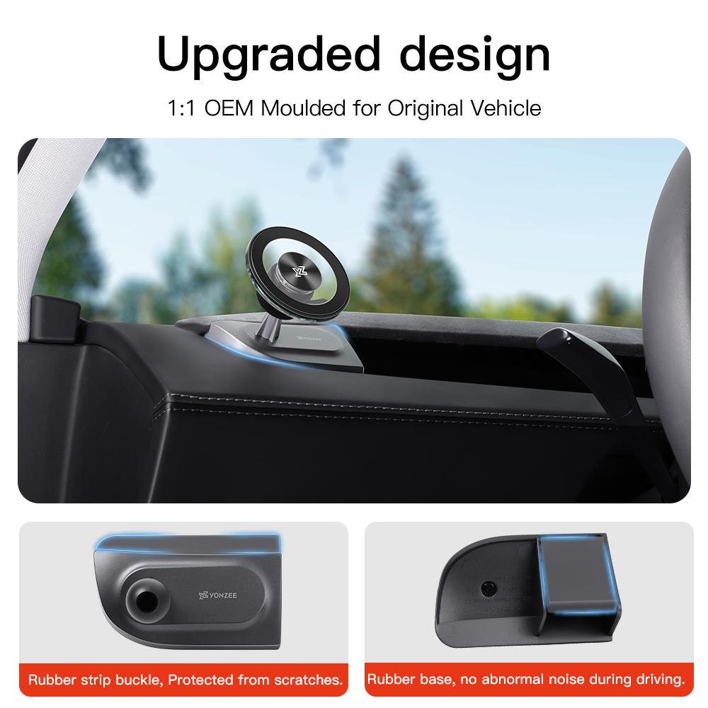 YZ For Tesla Car Phone Holder 2026 Model 3 Y YL Highland Juniper Magnetic Stand Mount Air Vent for Iphone 17 16 Car Accessories
