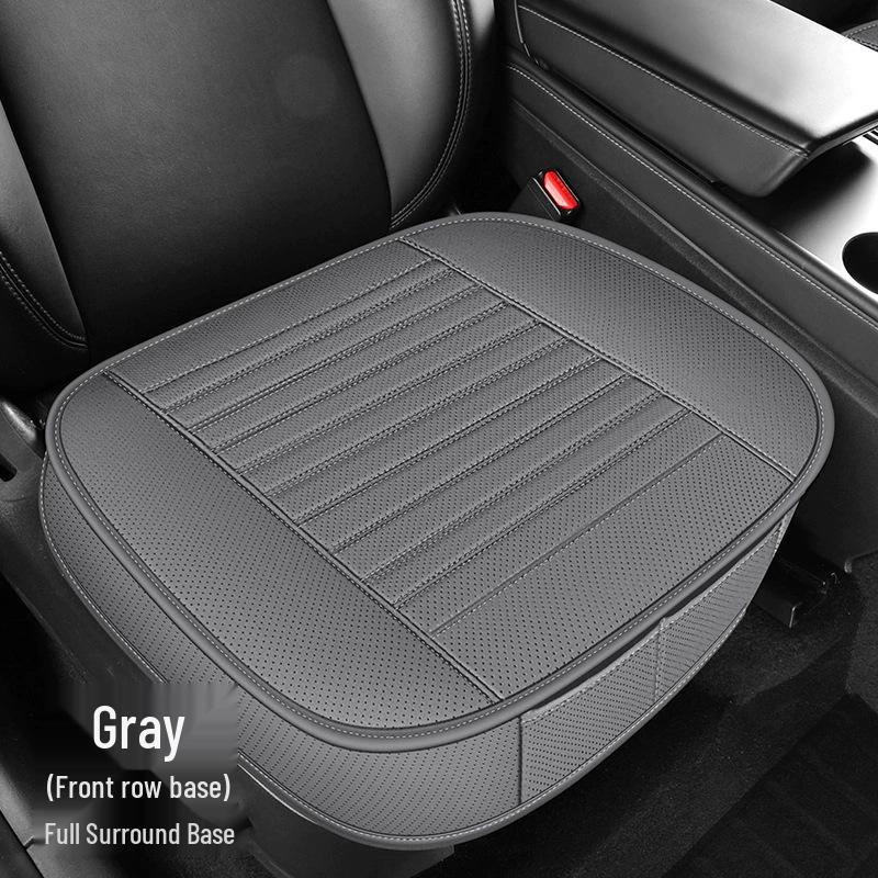 Leather Universal Car Seat Cushion, Breathable and Full Surround Design for All Seasons.