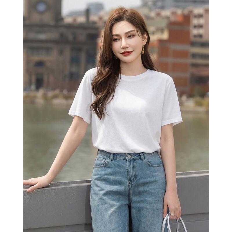 TERRE BLEUE Women's Casual Short Sleeve T-Shirt