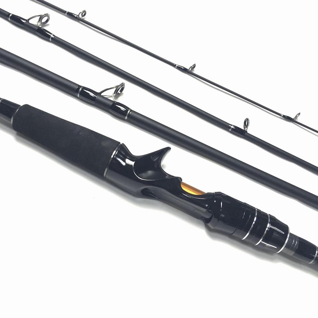 EVA 7ft Baitcasting Rod, 4-Piece (M) 7ft Baitcasting Rod, Lure, Bass Rod, Medium Travel Rod, Rockfish, Trout Rod, Sea Bass