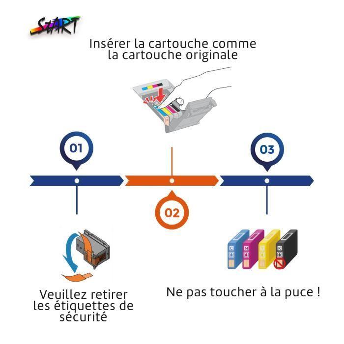 Cartouches d'encre - START - PGI-5 - CLI-8 - Multi-couleurs - 5 pièces - Compatible