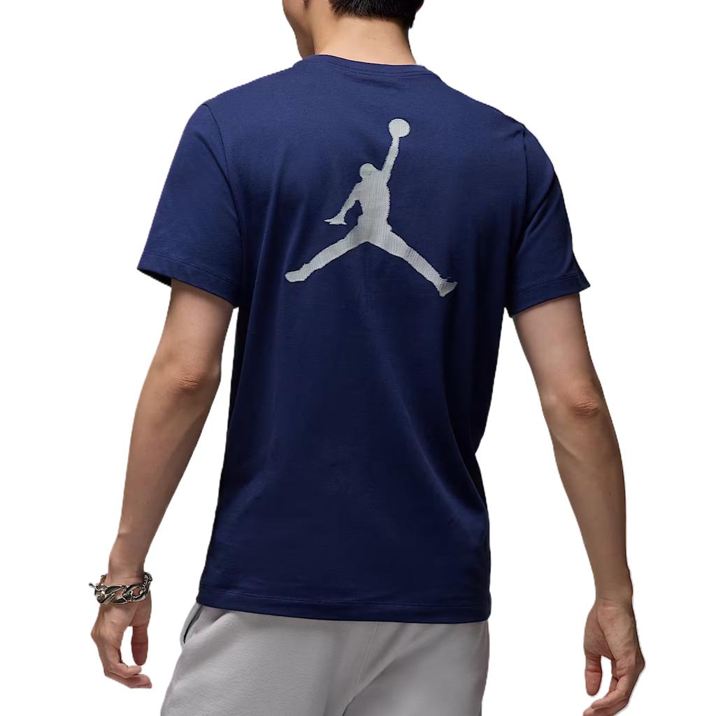 Jordan Mvp Jumpman Ss25 Fashion Comfortable Versatile Soft Short Sleeve T-Shirt Men Tops Navy-Blue IB7522-410
