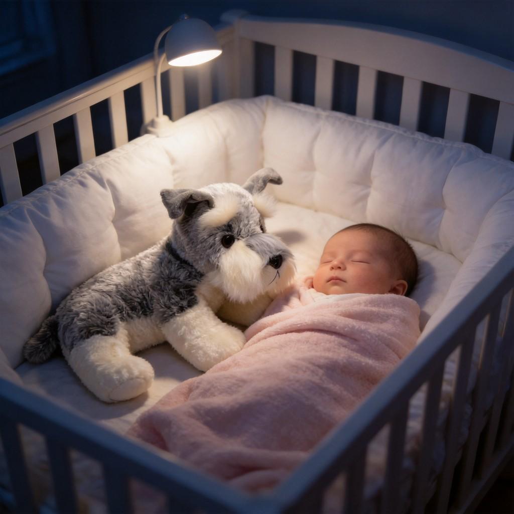 Plüsch-Schnauzer Hundespielzeug für Kinder Weiches Tier Kuscheltier Geschenk