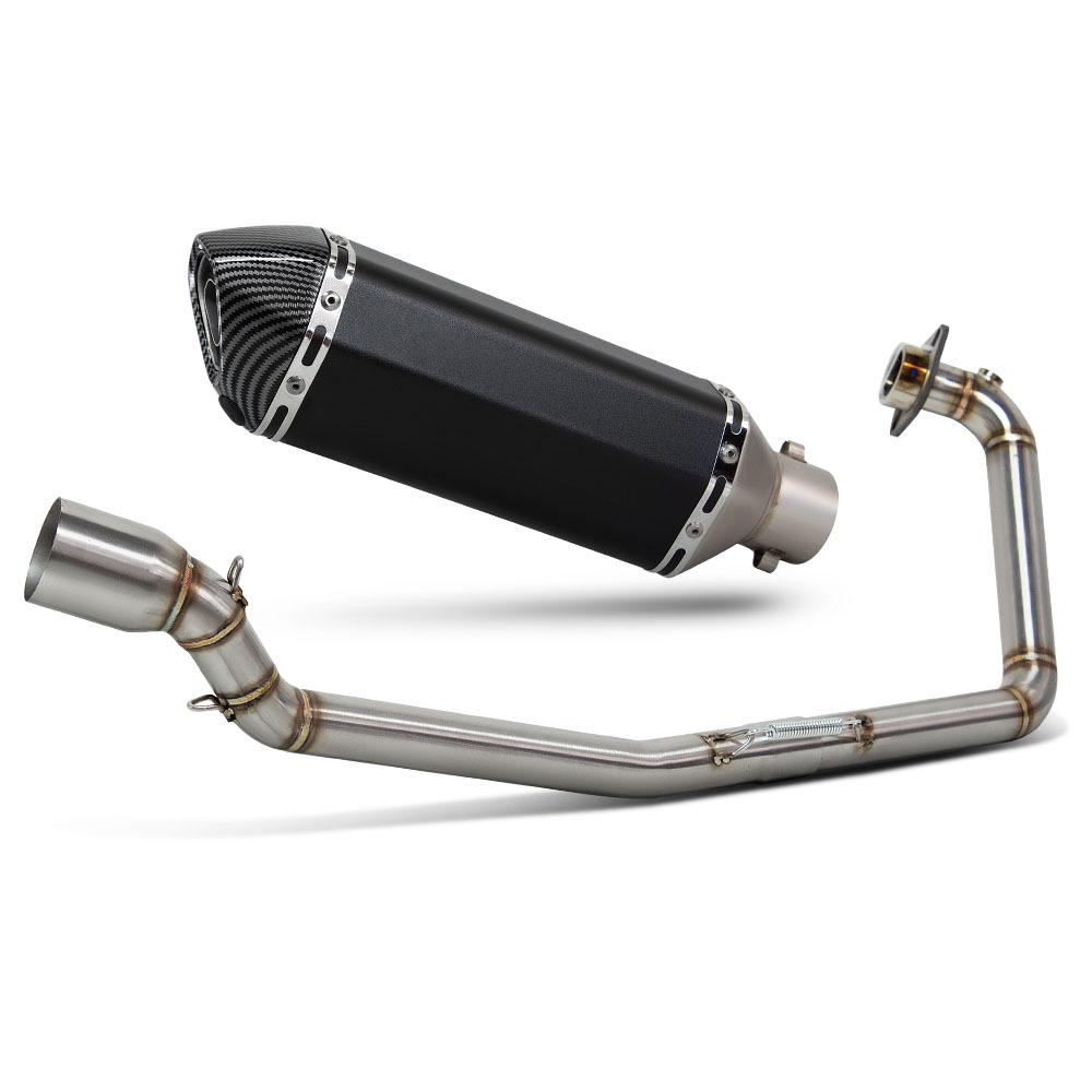 Stainless Steel Modified Exhaust Front for GSX-R150 with 370mm Small Hex Tail