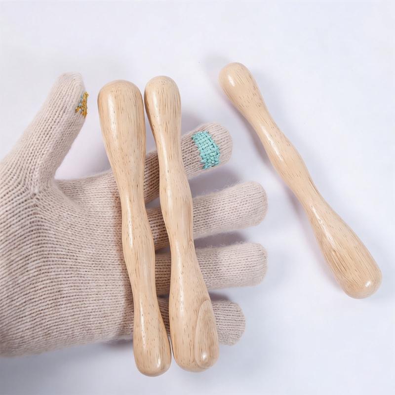 Wooden Repair Set with Darning Stick for Easy Mending of Gloves Socks and Knitting Fabrics