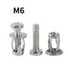 5/10pcs Petal Rivet Lock Nuts with Screw Fixed License Plate for Car Screw Iron Skin Car Metal Screw Jack Nuts Hollow Wall