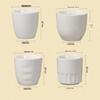 Thickened Ceramic Restaurant Tea Cups (10-Pack)