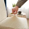 Leaf Jacquard Waterproof Chair Cover Stretch Fleece Elastic Thickened for Home Hotel Stool