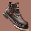Men's 2023 Retro Trend Martin Boots - British Style, Non-Slip, Waterproof, Practical Short Work Boots