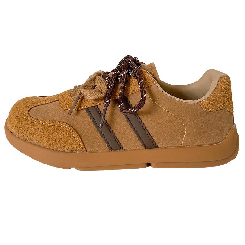 

A9862 latex insole/cold dipping process mango head platform popular board shoes women s shoes German training shoes casual shoes lightweight 35 верблюд