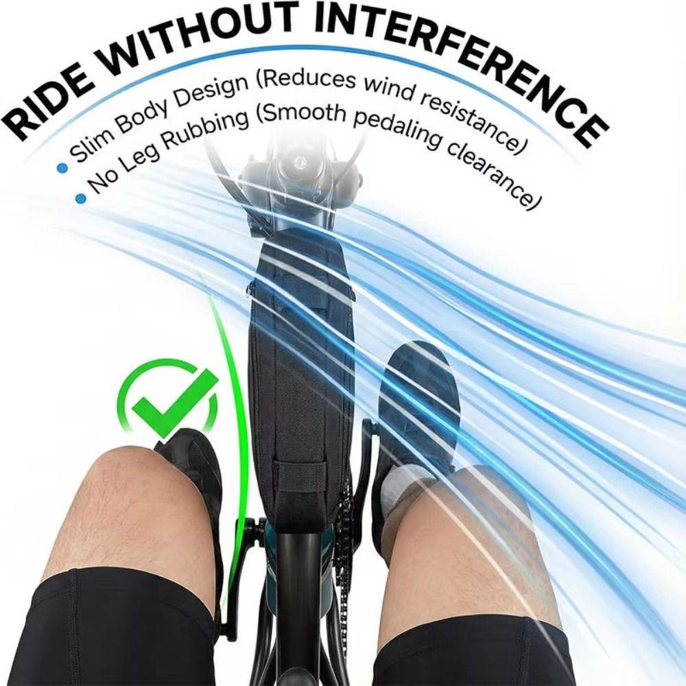 Polyester Bike Beam Hanging Bag Storage Mountain Bike Bag Bicycle Triangle Bag  MTB Road Bike