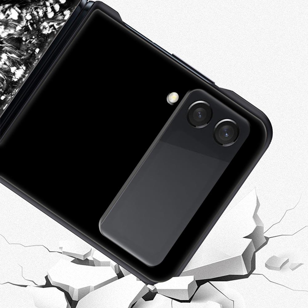 Fashion Animals Horse Deer Giant Panda Phone Case for Samsung Galaxy Z Flip 3 4 5 Black Folding Mobile Shell Hard Protect Cover