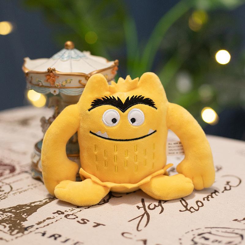 

Emotional Little Monster Doll Plush Toy Flying Big Bat Comfort Rag Doll Funny Expression Soft Cuddly Stuffed Toy