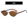 2024 High-End Small Frame Rhombus Cat Eye Polygon Sunglasses