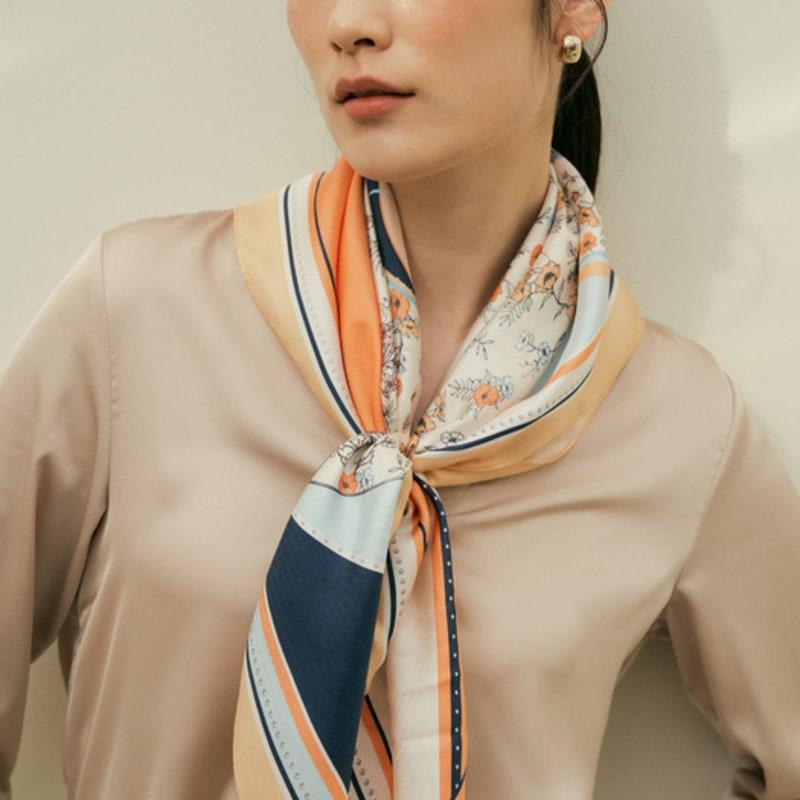 Saint Luxure Petite Mini Scarf Plum SL22SMSPL