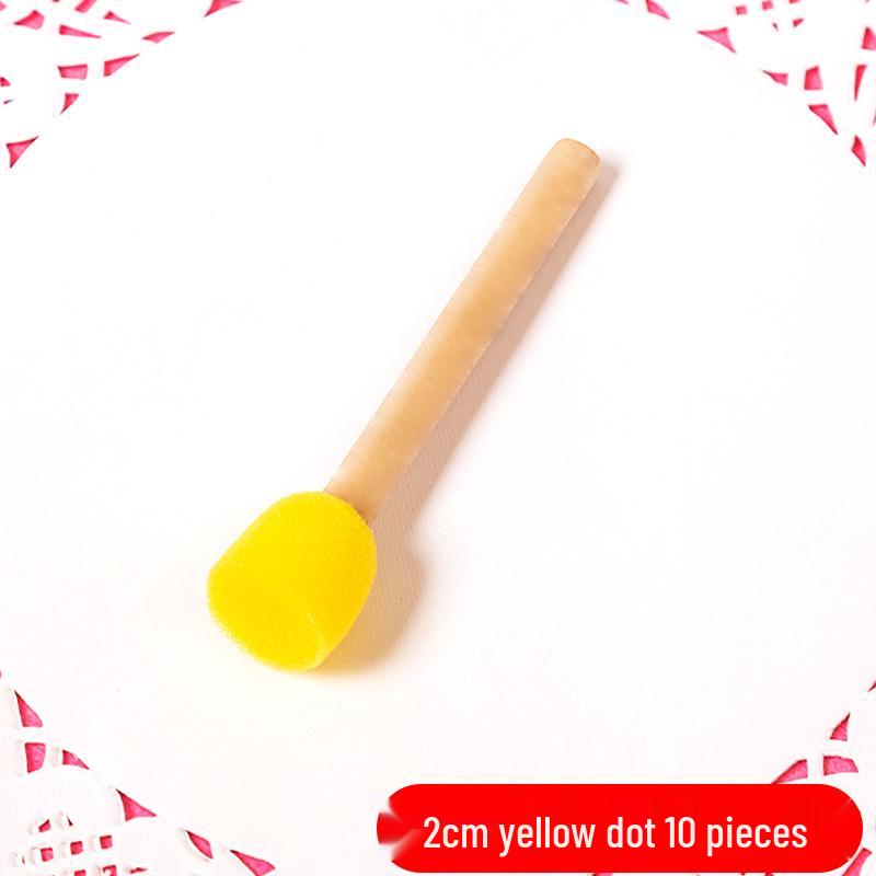 Children's Round Sponge Brushes for Art & Painting - Mushroom Head Tools for DIY Graffiti and Kindergarten Use