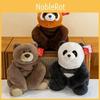 Plush Toy Panda With Pp Cotton Filling Soft Short Plush Kids Home Office Decor