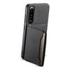 For Sony Xperia 5 III 5G Case Leather+PC+TPU Hybrid Phone Cover with Card Slots