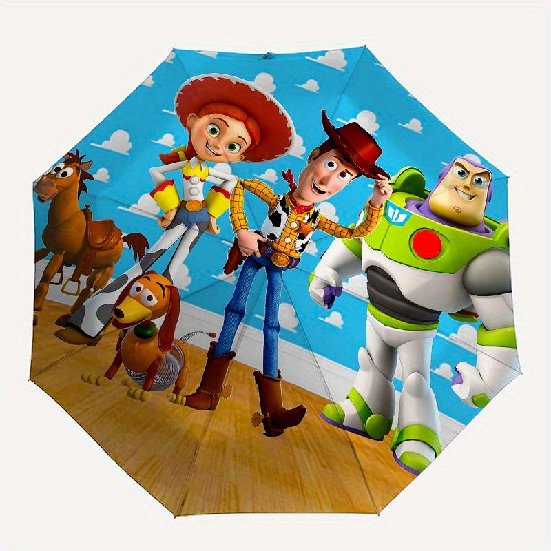 1 Auto Open Toy Story, Woody Themed Colorful 8-rib Portable Umbrella for Men and Women, A Compact Commuting Companion Suitable for Daily Dri