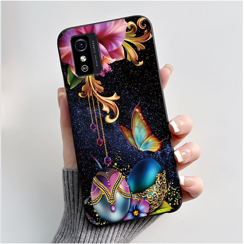 Cute Cartoon Case For ZTE Blade L9 Fundas Capa Printing Shell Protective Cover Soft Silicone Black Casing Shockproof Coque