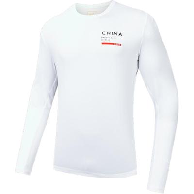 Comfortable Breathable Versatile Long Sleeve T-Shirt Men Tops Pure-White 152437401-1