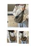 Spring Nylon Pleated Crossbody Shoulder Bag: Women's Lightweight Casual Dumpling Bag in Matching Colors