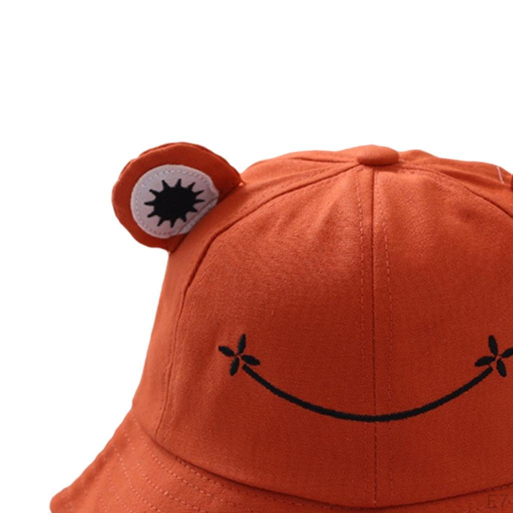 Cartoon Frosch Fischerhut Kinder Kinder Angeln Süßer Frosch Outdoor Fischer Sonne