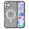 For iPhone 17 Case Compatible with MagSafe Glitter Powder PC+TPU Phone Cover