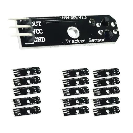 TCRT5000 3-Pin IR Sensor Module - 5V Infrared Line Follower Compatible with Arduino AVR ARM PIC