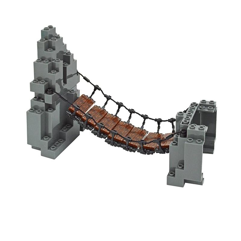 MOC Roccia Pannello Roccioso Montagna Fai da Te Serie Città Vista Strada Giocattolo Mattoncini Si Adatta Per 23996 Assembla Particelle Giocattoli Giocattoli