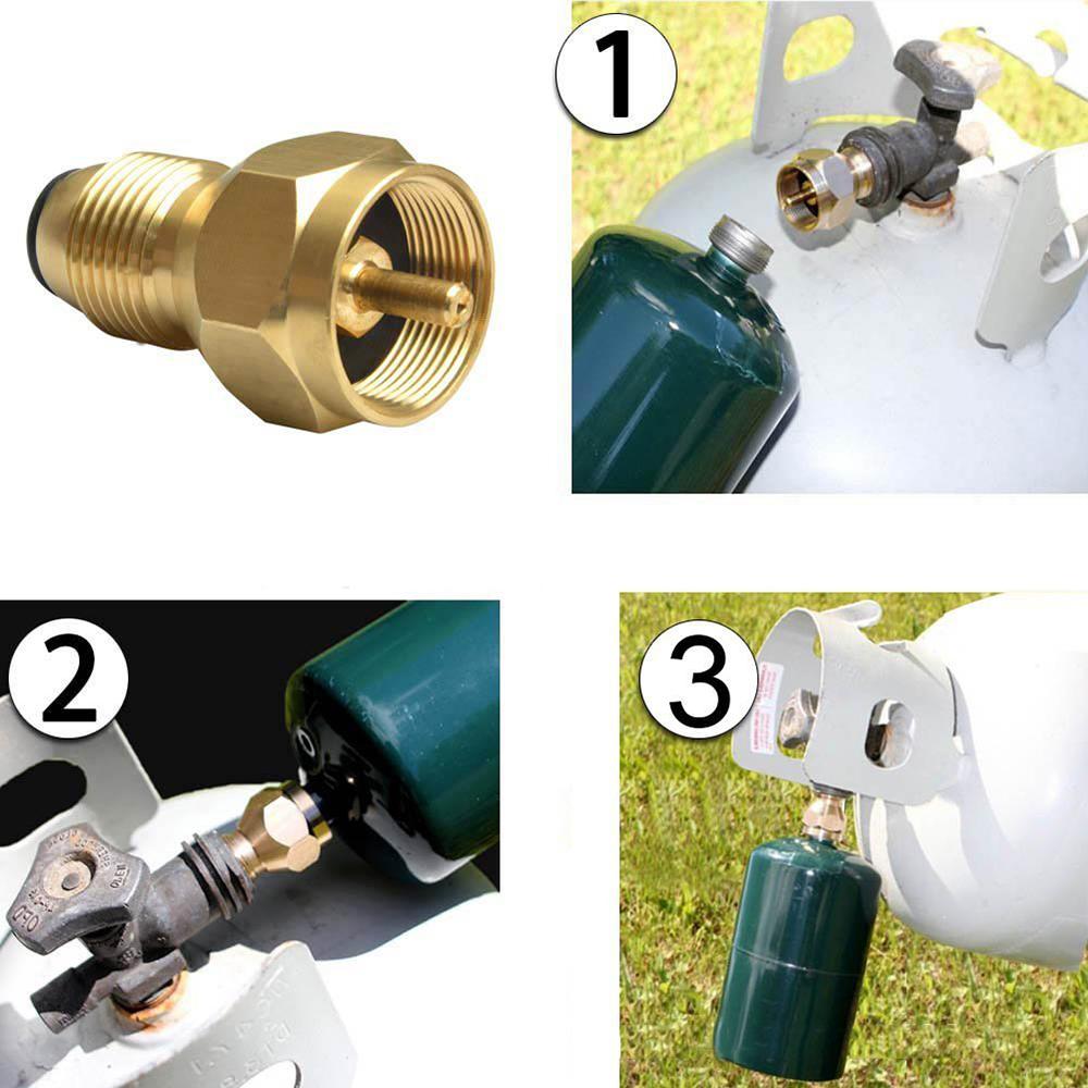 

Propane Refueling Adapter, 1 lb., LPG Cylinder, Refueling Adapter, Camping Heater