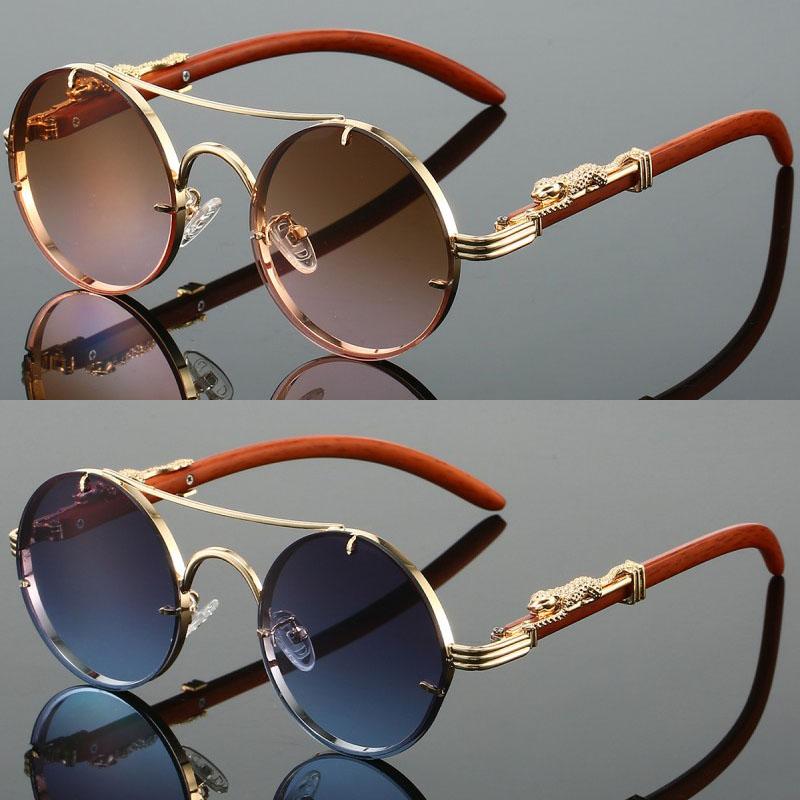 2 Pairs Per Set Round Sunglasses Fashion Vintage Double Bridge Gradient Multicolor Shades Women Luxury Design Casual Sun Glasses