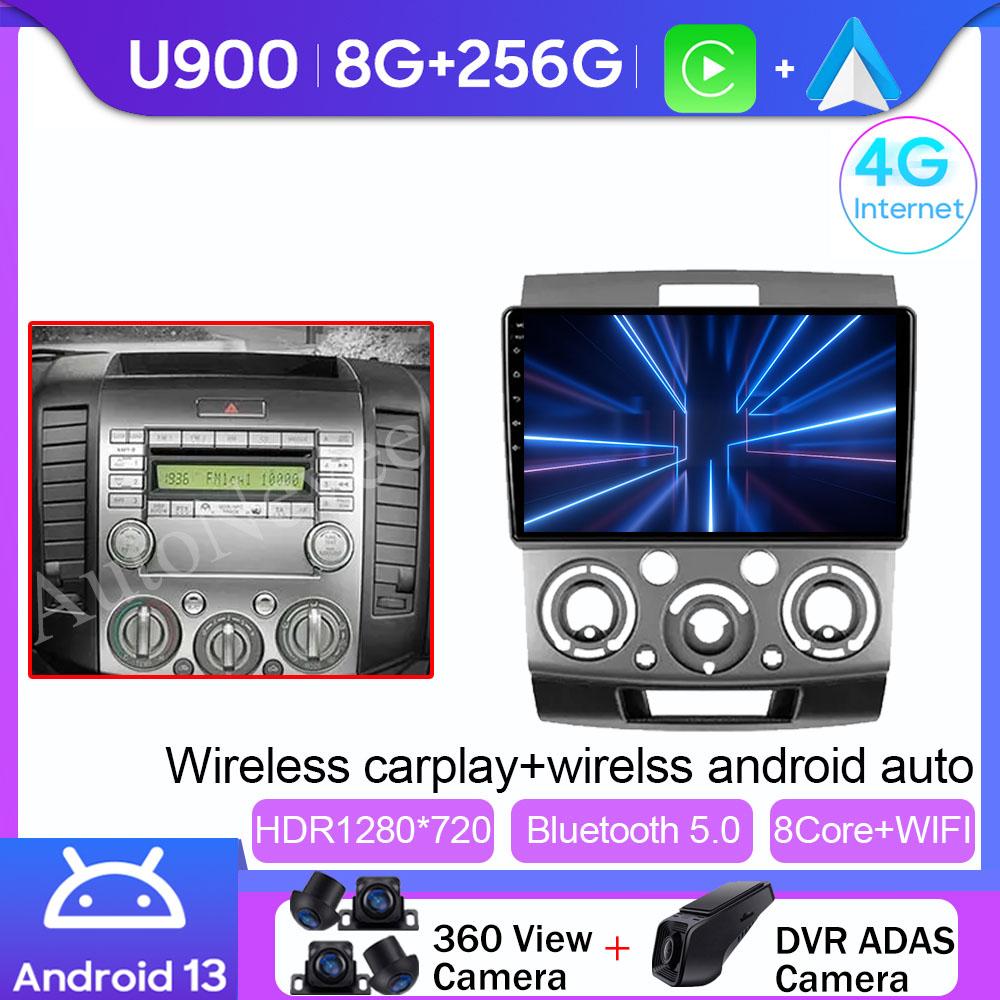 Android Multimedia For Ford Ranger 2 Everest 2 For Mazda BT-50 J97M 2006 - 2011 Car Stereo CPU Radio QLED Player Navigation Cam