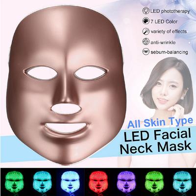 110v-220v Led Facial Mask Korean 7 Colors Photon Therapy Face Mask Machine Light Therapy Acne Led Mask Skin Care Beauty New