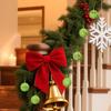 Christmas Ornaments Ball Home Indoor Plush Ornament Decor Weather-Resistant Soft 2.4 Inch Ball For Garden Stair Fireplace