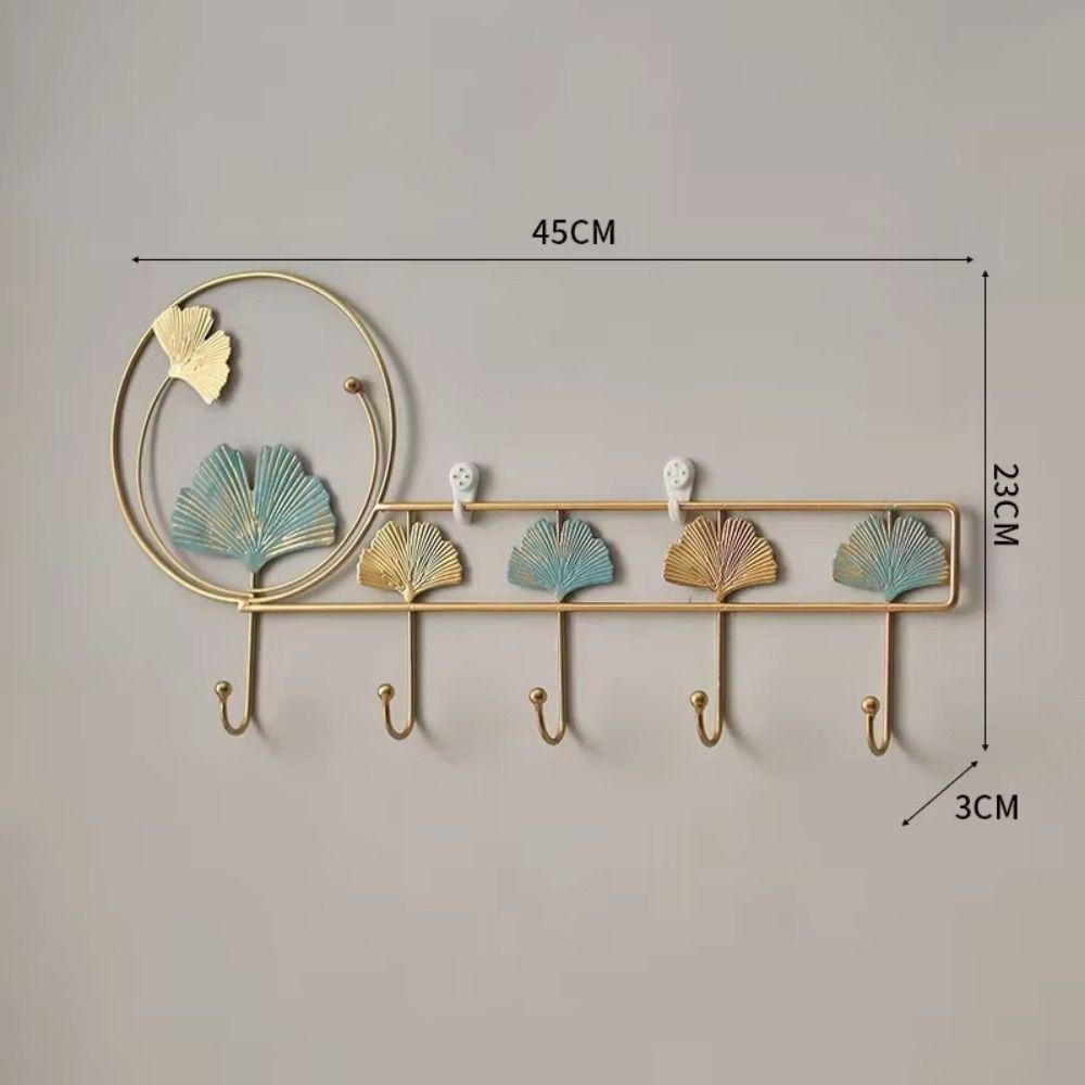 Nordic Style Hanging Key Holder Handmade Metal Storage Rack Multipurpose Iron Art Coat Hanger Hats