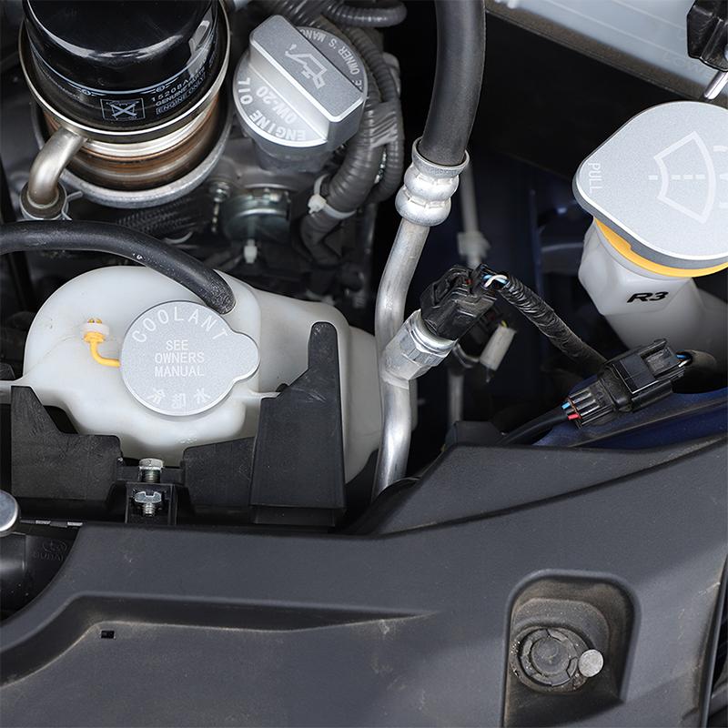 For Subaru WRX 2026 2026 2026 Aluminum Silver/Red Car engine room oil cap Fluid Reservoir Water Tank Cover Car Accessories