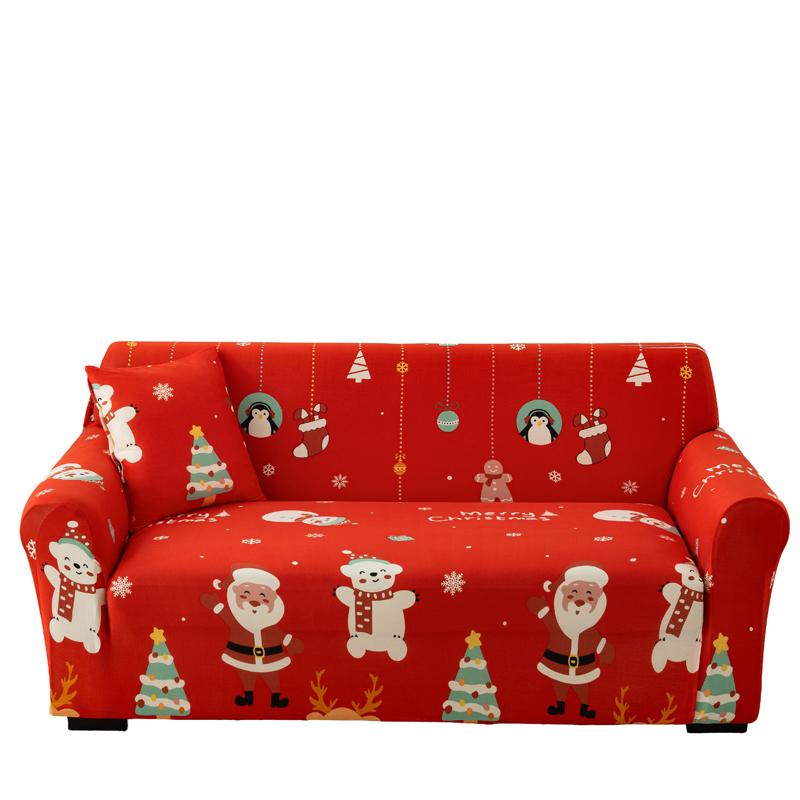 Christmas Decoration Sofa Cover Stretch Modern Chair Couch Cover Sofa Covers For Living Room Furniture Protector 1/2/3/4 Seater