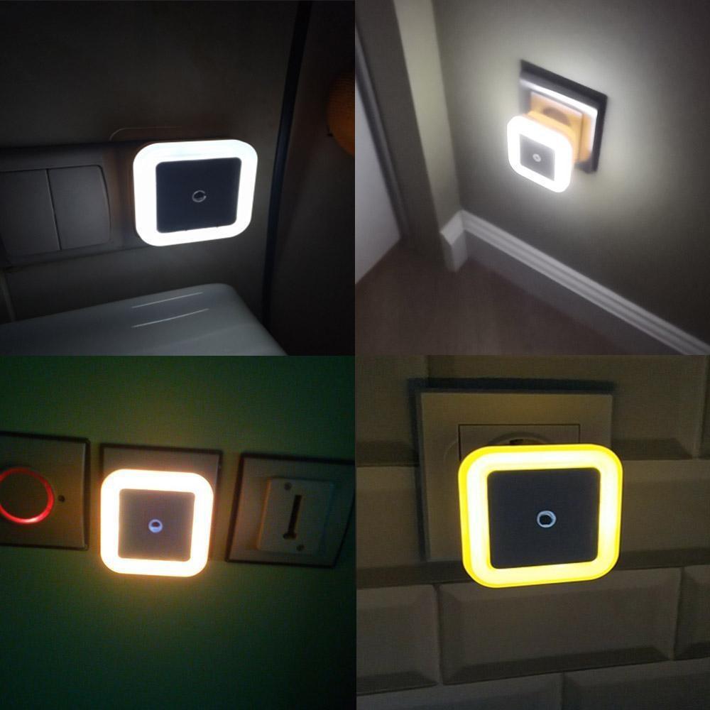 1Pcs MIni LED Night Light Sensor Control Induction Energy Saving Sleeping Night Light 110V-220V For Baby Room Bedroom Corridors
